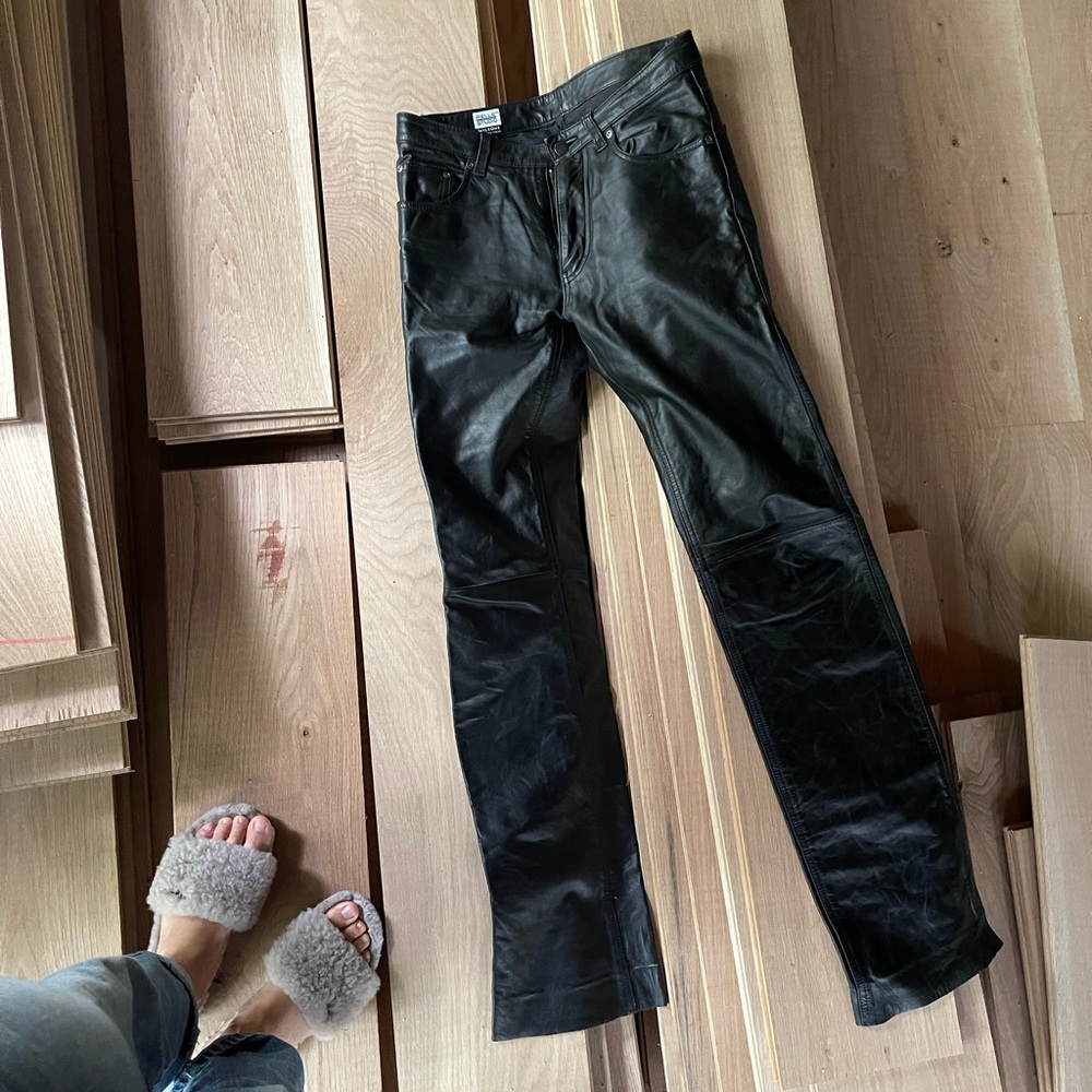 Black Leather Pants